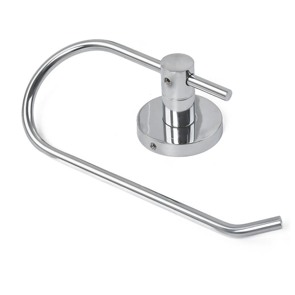 Toilet Roll Holder Wall Mounted Tissue Paper Metal Chrome