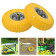 2 x 10" PUNCTURE BURST PROOF SOLID RUBBER  TYRES