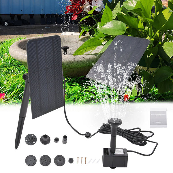 200L/H Solar Panel Powered Water Pump Garden Pool Pond Fountain
