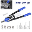 Long Arm Pop Rivet Gun 17.32" Heavy Duty Riveter 3.2mm–6.4mm Rivets