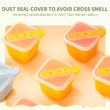 6 Ice Silicone Lattice Molds Easy Demoulding Ice Storage Box with Cover