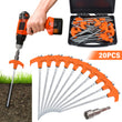 Pegs Screw In Drill Top Heavy Duty Ground Pegs In Case Awning Pegs Tent Pegs