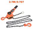 Chain Hoist Block and Tackle 750/1500kg Winch Engine Lift Puller Fall
