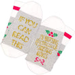 I'M WATCHING CHRISTMAS MOVIES Letter Print Warm Medium Tube Socks