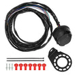 13 pin Pre wired Euro type socket for trailer/caravans/towing 2 metre cable