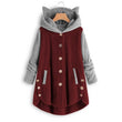 Women Cat Ear Fleece Hoodies Pullover