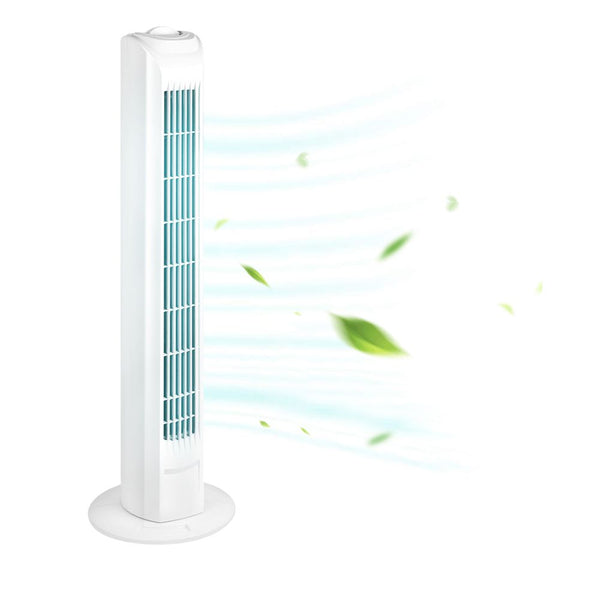 32" Inch Oscillating Tower Fan 45W Slim Cooling 3 Speed