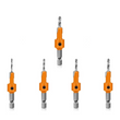 Screw Hex Drill Holes Pilot Shank Bit HSS Woodworking Countersink Set