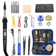 80W Soldering Iron Kit Electronics Welding Irons Solder Tools Adjustable Wire UK