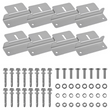8x Solar Panel Z Bracket Mounting with Stainless Fixings Caravan Roof