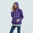 Women Pet Pouch Hoodie Long Sleeve Kitten Puppy Holder Carrier Pullover