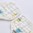 5pcs Cartoon Cotton Bibs Random Color