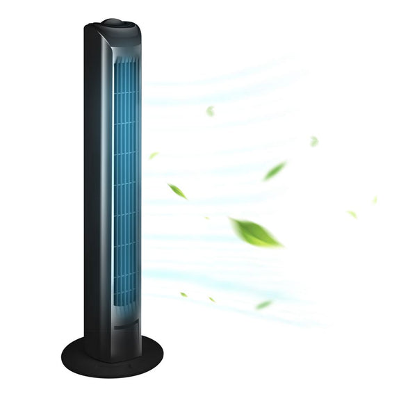 32" Inch Oscillating Tower Fan 45W Slim Cooling 3 Speed Black