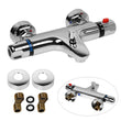 Bathroom Thermostatic Bath Shower Mixer Taps Wall Mounted