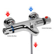 Bathroom Thermostatic Bath Shower Mixer Taps Wall Mounted