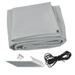 Caravan Awning Mud / Draught Skirt 7m Length X 50cm Depth w/ Wheel Arch Cover