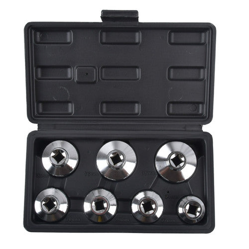 7Pcs Oil Filter Socket Set 3/8" Drive 24 27 29 30 32 36 38mm