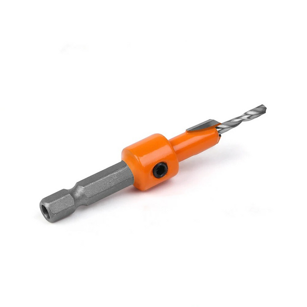 Screw Hex Drill Holes Pilot Shank Bit HSS Woodworking Countersink Set