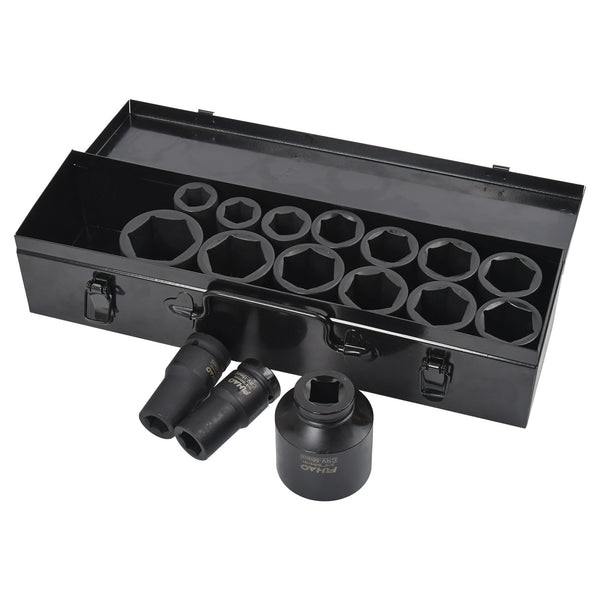 3/4" DRIVE DEEP IMPACT Socket Set 17-50mm HGV Long Reach Impact Socket