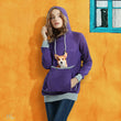 Women Pet Pouch Hoodie Long Sleeve Kitten Puppy Holder Carrier Pullover