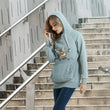 Women Pet Pouch Hoodie Long Sleeve Kitten Puppy Holder Carrier Pullover