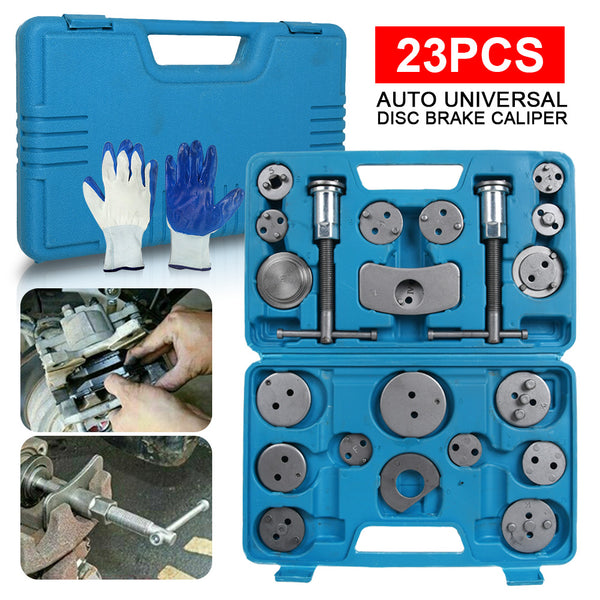 22Pcs Universal Car Disc Brake Caliper Piston Rewind Wind Back Tool Pad Kit UK