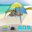 5-8 Person Portable Beach Canopy Sun Shade Triangle Tent Shelter