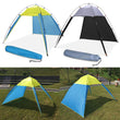 5-8 Person Portable Beach Canopy Sun Shade Triangle Tent Shelter