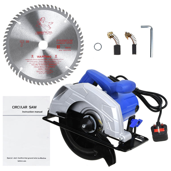 Electric Circular Saw 1650W Heavy Duty Wood Steel Cutting Tool