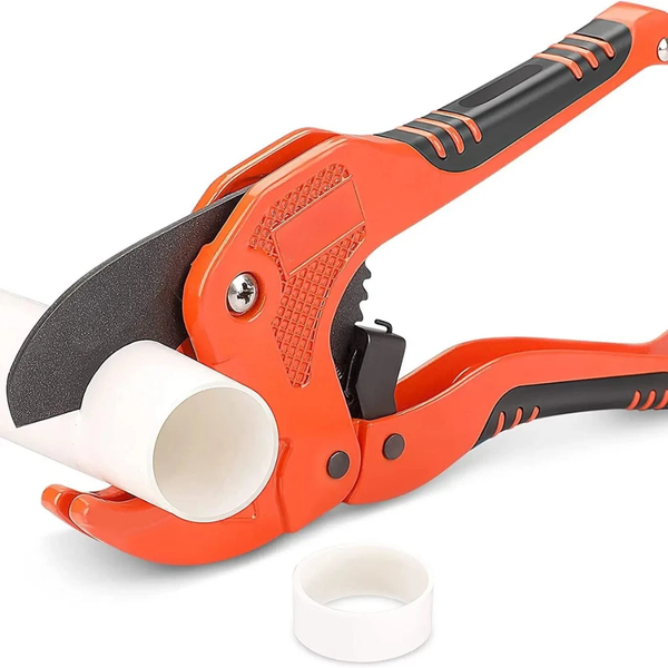 Ratcheting Pipe Cutter 42mm Max Diameter for PVC, PEX & PPR Plastic Pipe