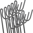 STEEL BARRIER FENCING FENCE PINS STAKES POSTS ROAD PINS 1.15m