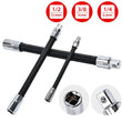Flexible Socket Extension Bar Set 1/4" 3/8" 1/2" Drive Ratchet Flex Shaft
