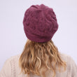 Knit Hat with Brim Baret for Women