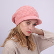 Knit Hat with Brim Baret for Women