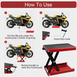 Motorcycle Table Bench Workshop Scissor Lift Jack
