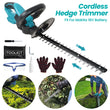 Cordless Hedge Trimmer Pruner Grass Garden Cutter
