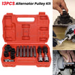 13 Pcs Alternator Set Clutch Freewheel Pulley Repair Tool