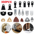 100x Oscillating Multi Tool Saw Blades Carbide Blade Metal For Makita