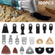 100x Oscillating Multi Tool Saw Blades Carbide Blade Metal For Makita