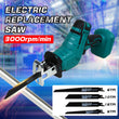Cordless Reciprocating Blades Saw Saber Cutting For Makita 18V Battery