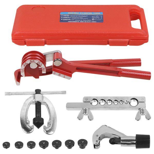 Brake Pipe Flaring Kit With Tube Bender Cutter