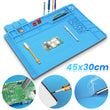 Magnetic Silicone Heat Insulation Pad Desk Work Repair Mat