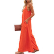 Womens Casual Sleeveless Spaghetti Straps Loose Baggy Jumpsuit
