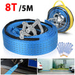 5m Heavy Duty 8 Ton Car Tow Cable Towing Pull Rope Strap Hooks