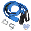 5m Heavy Duty 8 Ton Car Tow Cable Towing Pull Rope Strap Hooks
