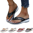 Women Wedge Soft Bottom Non Slip Beach Casual Flip Flop Slippers