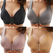 Women Non Steel Ring Front Buckle Underwear Bra