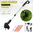 Electric Cordless Grass Trimmer Garden Weed Strimmer Cutter Rechargeable Tool