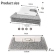 Groove Cleaning Tool Window Groove Cleaning Cloth with 2 Replace Brush Head