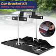 Metal Car Battery Tray Adjustable Hold Down Clamp Bracket Kit